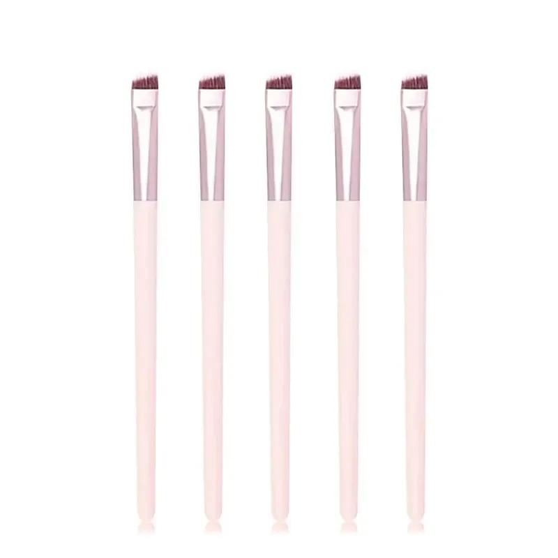4st Sickle Blade Eyeliner Brush Ultra Tunn Flat Fin Eye Liner Makeup Borstar Flat Eyeliner Brush Ögonbryn Make Up Brush