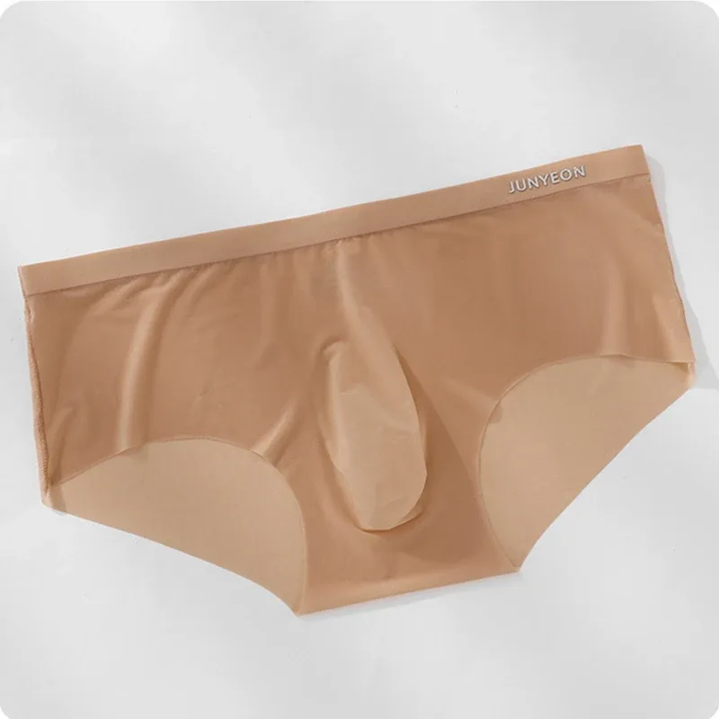 Sexy Men Briefs Undies Summer Seamless 3D Pouch Panties Ultra-thin And Light Breathable Underwear Quick Drying Underpants Slip