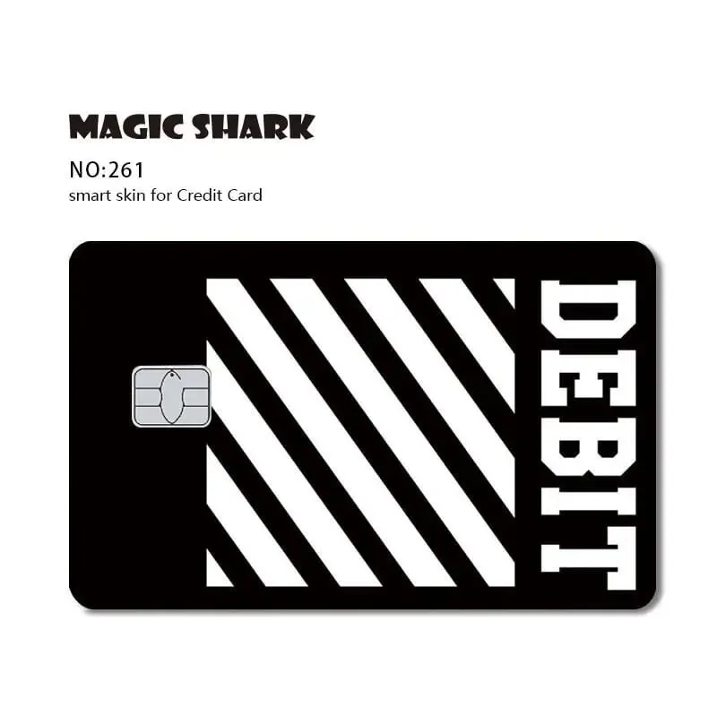 Magic Shark Dog Meme Hunter Stanks 3M מט PVC קדמי מדבקה כיסוי עור לכרטיס אשראי בנקאי