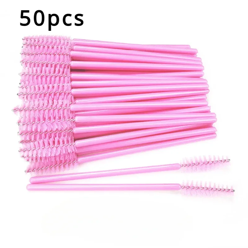 50/100/150 Stuks Wimper Borstels Concealer Lash Brush Spoolies Mascara Wands Applicator Voor Wimperverlenging Make-Up Set laukiss