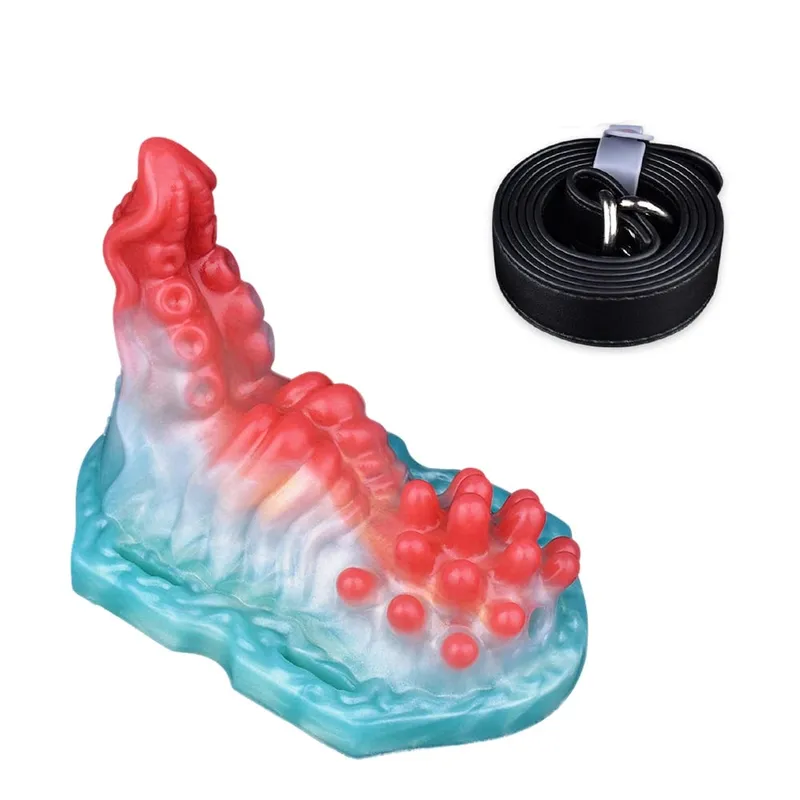 Wireless Control Silicone Octopus/Granule Sex Grinder Strapon Grinding Hump Friction Vibration Massage Female Masturbation