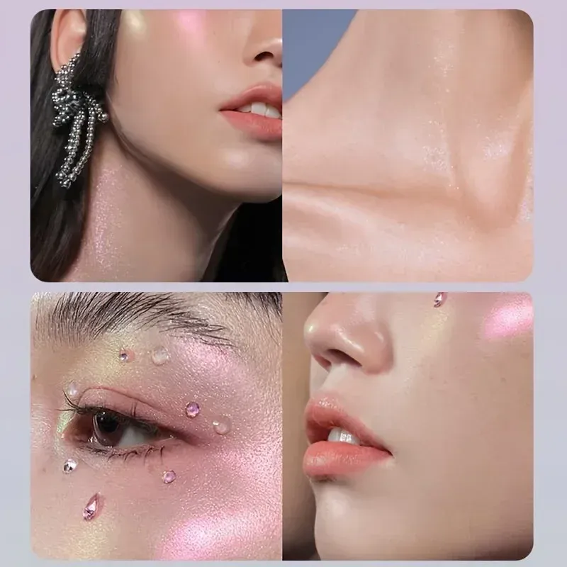 Glitter Eyeshadow Powder μακράς διαρκείας Chrome Chameleon Holographic Eyeshadow Powder Pigment Μακιγιάζ ματιών για γυναίκες καλλυντικά
