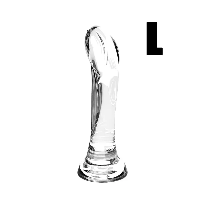 Καμπυλωτό ρεαλιστικό Dildo με ισχυρή βεντούζα, μαλακό εύκαμπτο σεξουαλικό παιχνίδι με σημείο G για γυναίκες άντρες Μαύρο μωβ Clear Lifelike Dillo
