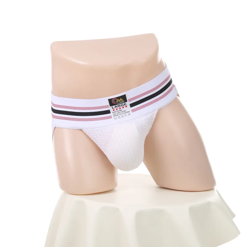 Men Underwear Athletic Jock Strap Supporter Classic Thong Elastic Wide Waistband Underpants Breathable Jockstrap Sexy Lingerie