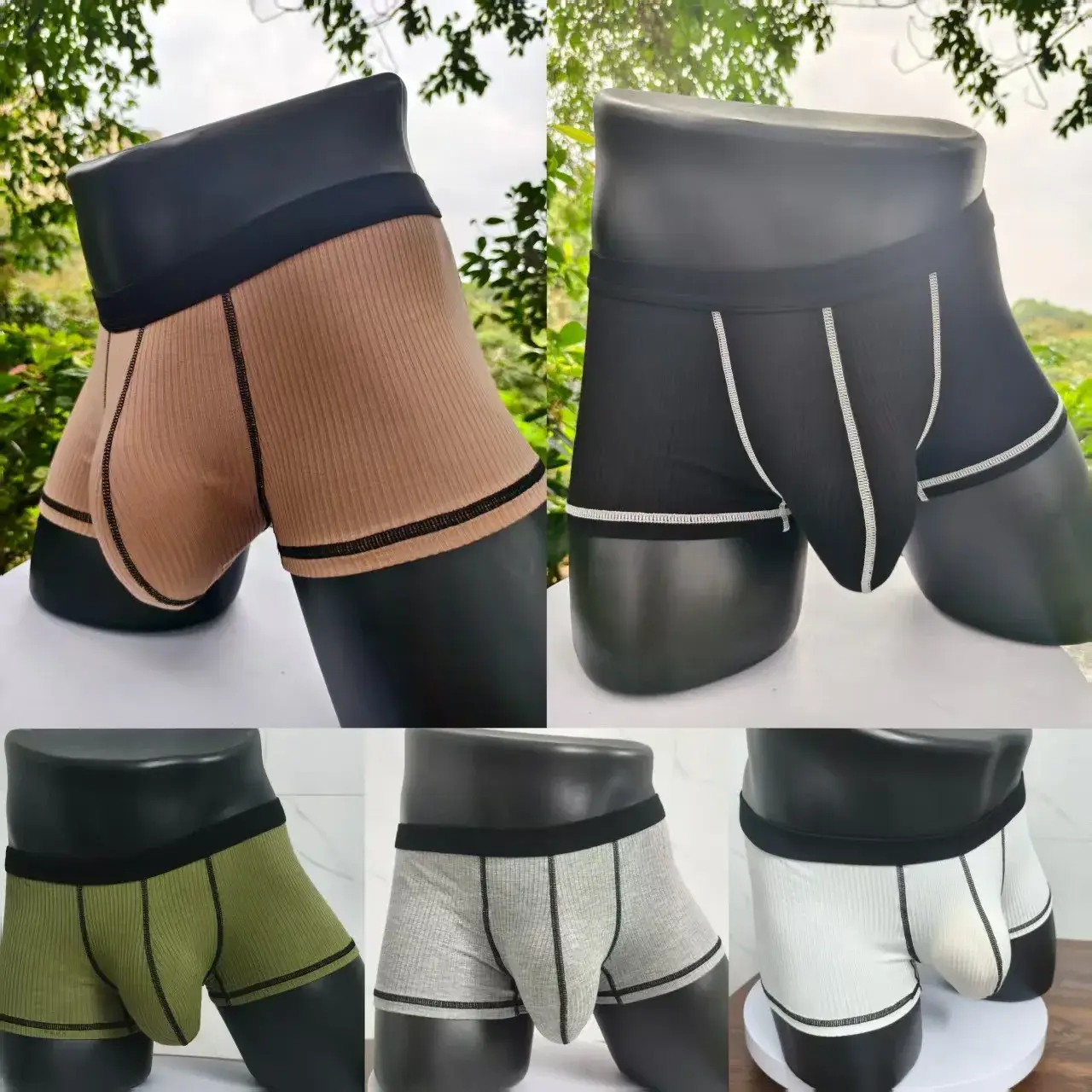 Mens High Elasticity Boxer Shorts Large Pockets Breathable Quick Dry Sports Gym Casual Fashionable Loose Fit Summer Shorts