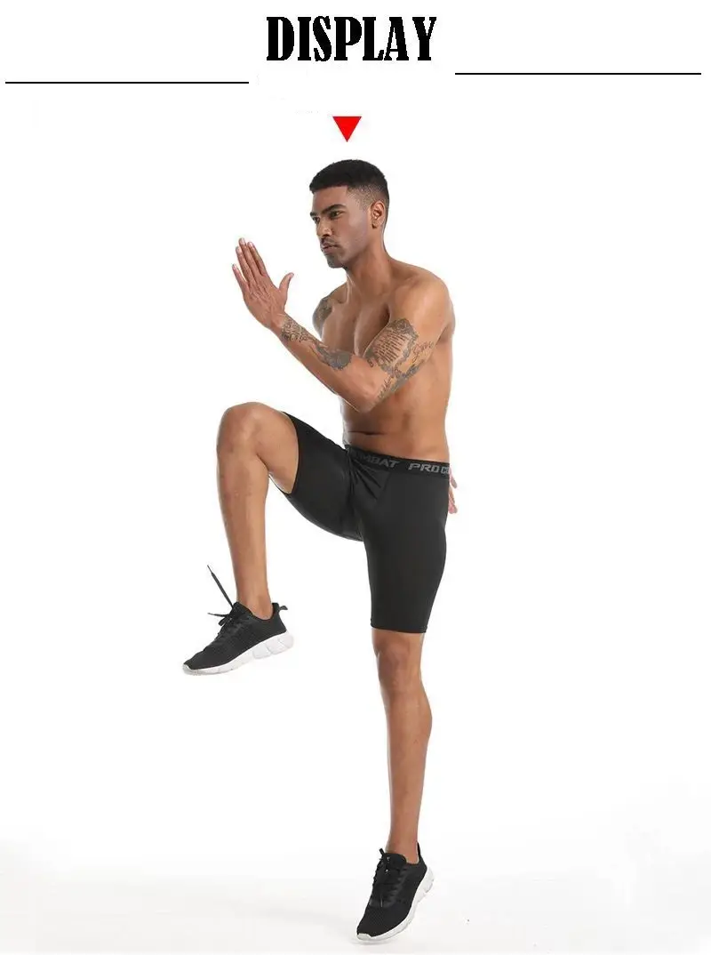 Men Boxers Sports Underwear Underpants Gym Shorts M L XL Black Quick-Drying Sweatpants Moisture Absorption Breathable Fitness