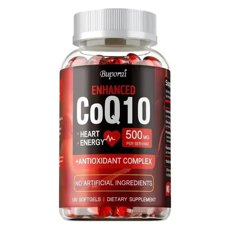High Absorption CoQ10 Capsules - Antioxidant Support for Brain Heart & Energy Health