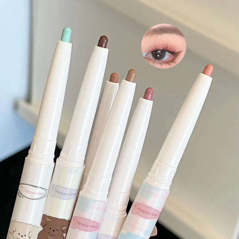 Pearlescent Grape Eyeliner Gel With Brush Blend Silky Smooth Tea Brown Pink Lying Selyemhernyó Vízálló Eye Liner Ceruza Smink