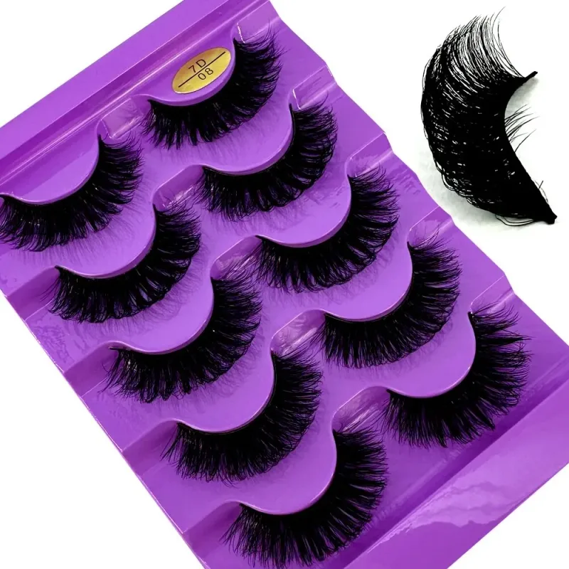 Fluffy Lashes Mink False Eyelashes Thick Cat Eye Makeup Long Natural Volume 3d Eyelashes Extension Χονδρική Βιζόν Βλεφαρίδες