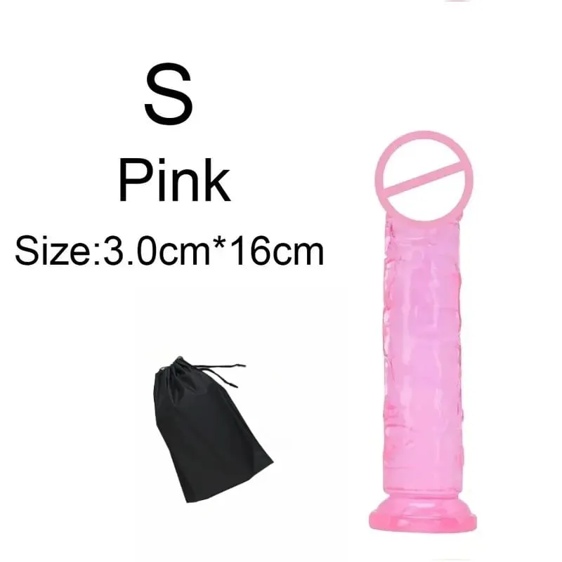 Σούπερ φθηνό 6 μεγεθών Ρεαλιστικό Soft Jelly Dildo Butt Prig βύσματα Παιχνίδι σεξ ενηλίκων για γυναίκες και άνδρες Κολπικός και πρωκτικός αυνανισμός