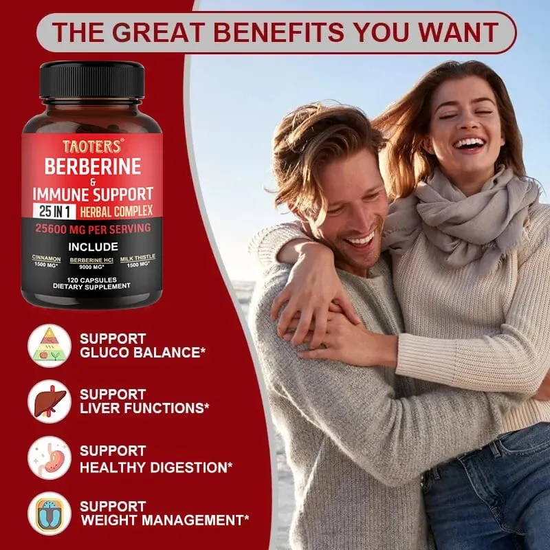 Berberine Capsules Contain Ceylon Cinnamon and Milk Thistle To Support Glucose Balance Liver Health Digestion and Weight Loss — image 4