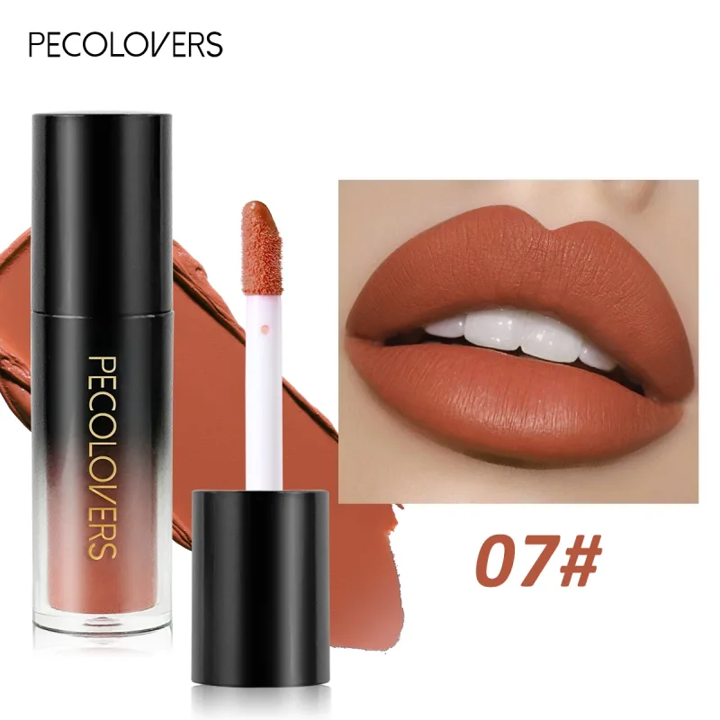 Πολλαπλών χρωμάτων Matte Velvet Lip Gloss Αδιάβροχο Αντικολλητικό Κύπελλο λείο κραγιόν για εφαρμογή υψηλής απόδοσης χρωμάτων