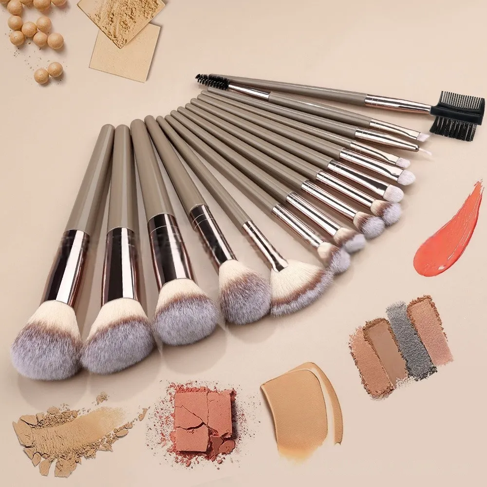 20 τμχ Πινέλα Μακιγιάζ Σετ Soft Synthetic Fiber Eyeshadow Blending Blush Powder Contour Beauty Tool