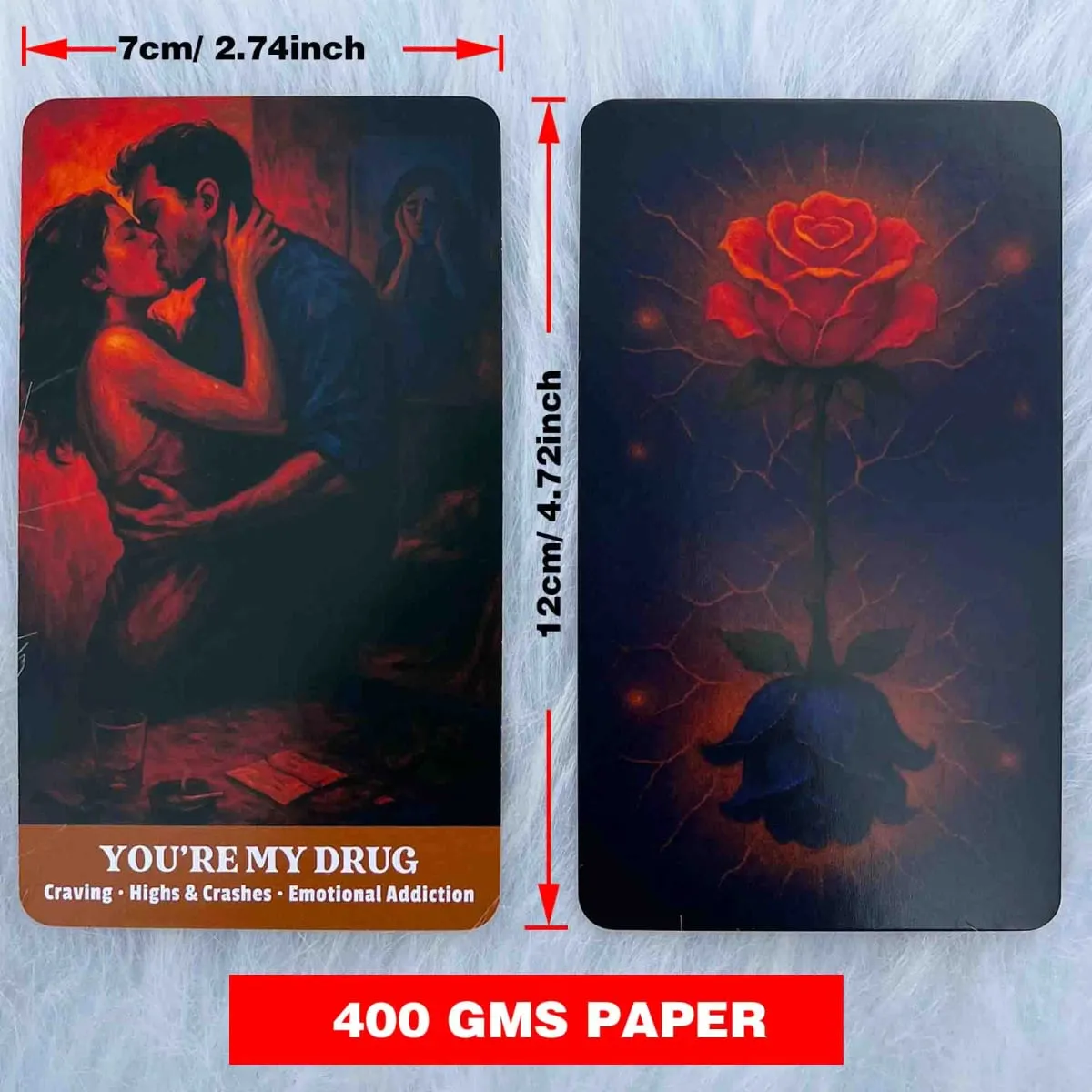 Messy Truth Card 54 Deck 13x8 Cm Tarot Divination Game para sa Edad 14+ Tuklasin ang Iyong Landas sa Pagtagumpayan ng mga Hamon sa Mga Card Game