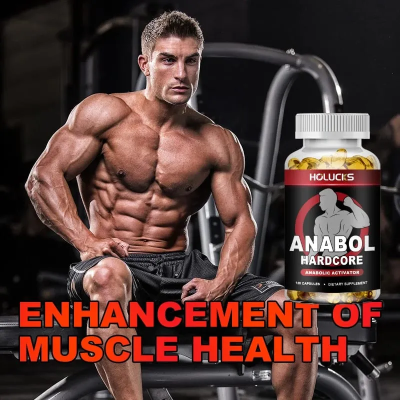 Anabol Hardcore Anabolic Activator Capsules Support Muscle Building Strength Gains & Fat Shredding for Athletes