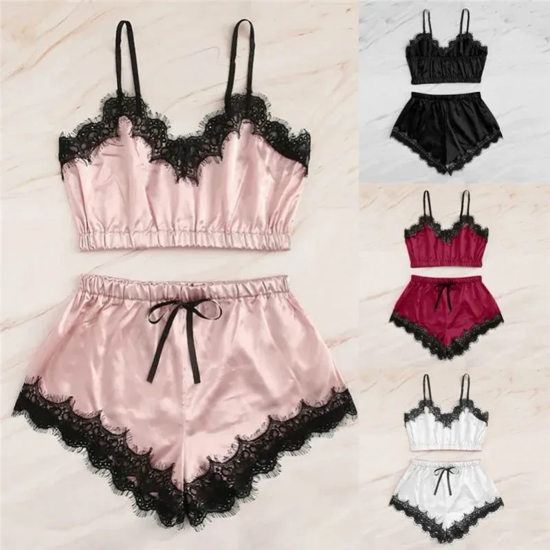 Sexy Mens Lace Lingerie Set Breathable Hollow Out Camisole With Thong Underwear Temptation Nightwear Exotic Costume Outfits