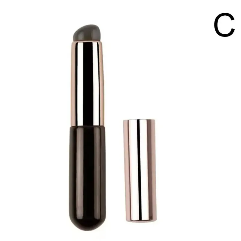 1Pc Siliconen Lippenselen met Afdekkap Concealerborstel Zoals Vingertoppen Q Zachte Lippenstift Make-up Kwasten Ronde Kop Geen Gebroken Roze