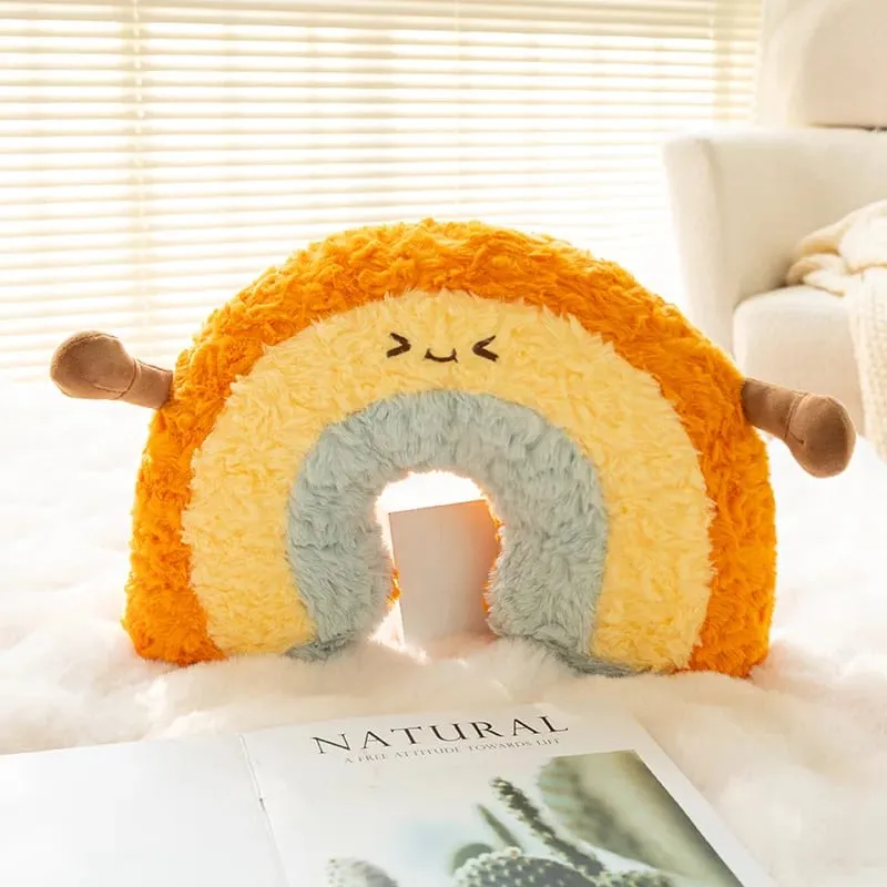 45cm Cute Rainbow Cloud Sun Moon Star Throw Μαξιλάρι Rainbow Λούτρινο παιχνίδι Διακόσμηση κρεβατοκάμαρας Μαξιλάρι κούκλας καναπέ