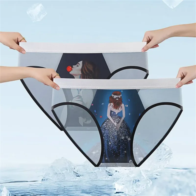 Novelty Cartoon Mesh Briefs Men Underwear NEW 2026 Male U Convex Pouch Underpants Plus Size XL-4XL