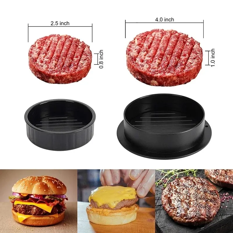 Kézi hamburger húspréskészítő rizsgolyós forma kerek marhahús grill Burger prés pogácsa húsgombóc készítő eszköz Konyhai kiegészítők