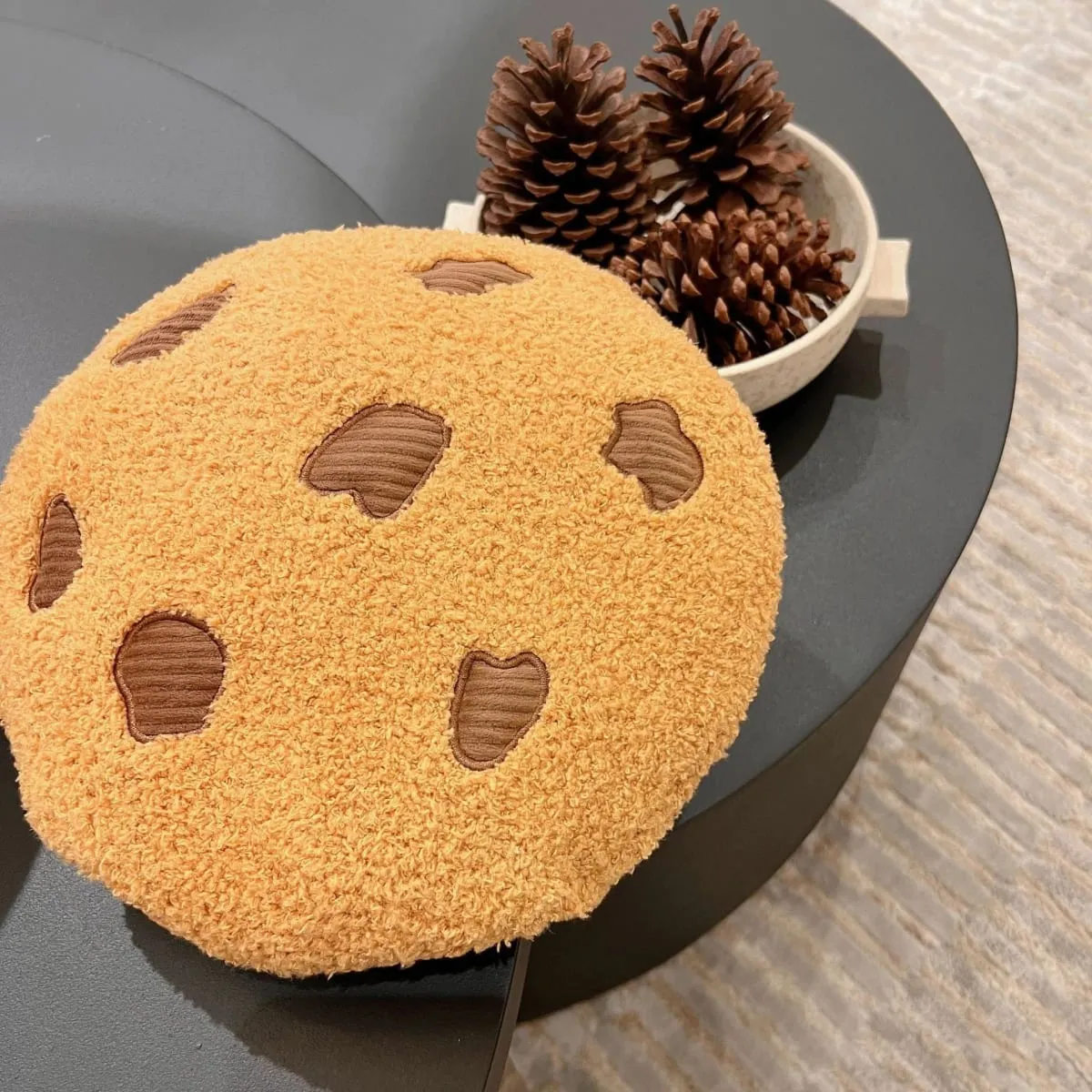 1pcs Soft Cookie Pillow Cartoon Cookies Plush Seat Cushion Food Children Children Girls Birthday Room Decoration New Year Gift — image 9