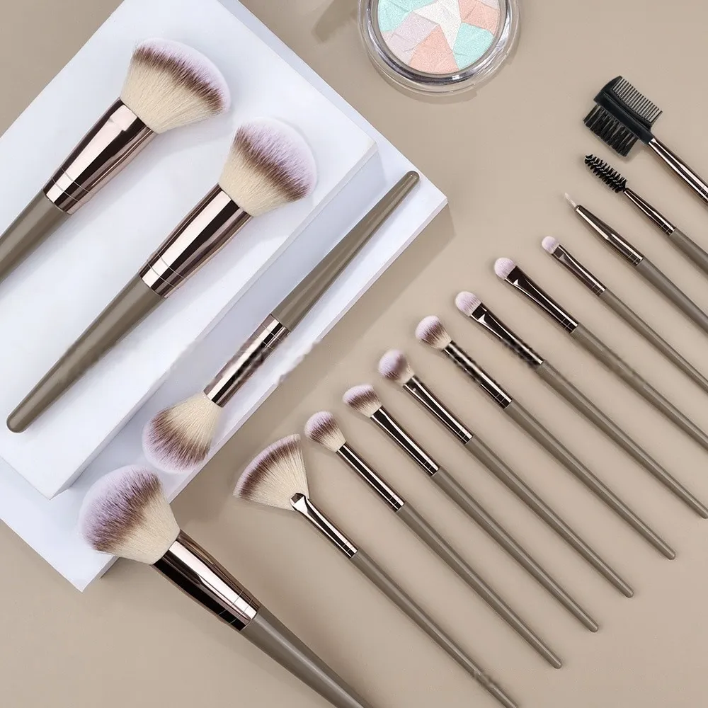 20 τμχ Πινέλα Μακιγιάζ Σετ Soft Synthetic Fiber Eyeshadow Blending Blush Powder Contour Beauty Tool