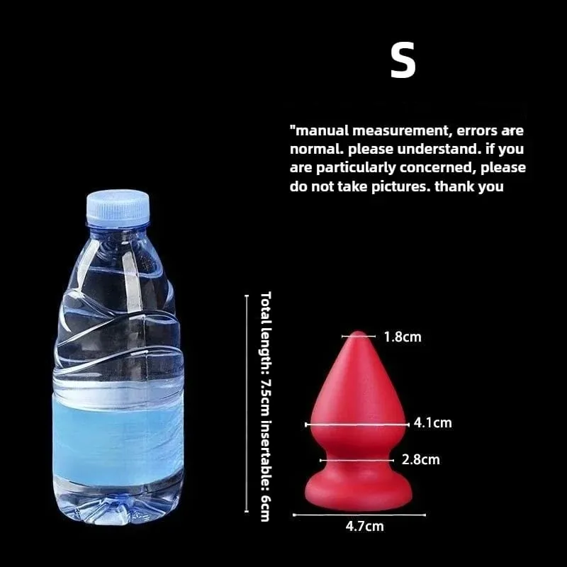 Huge Anal Plug Liquid Silicone Soft Conical Butt Plug Big Anal Dildos for Women Men G-spot /prostate Massage 18+ Sex Toys