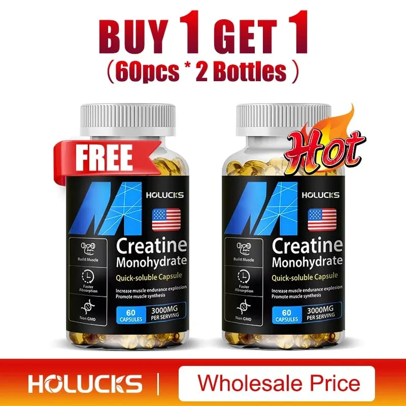 Αγοράστε 2 Πάρτε 2 Δωρεάν! Οι κάψουλες Pure Creatine Monohydrate υποστηρίζουν τη μυϊκή ανάπτυξη δύναμη και απόδοση ενισχύουν τη γνωστική λειτουργία