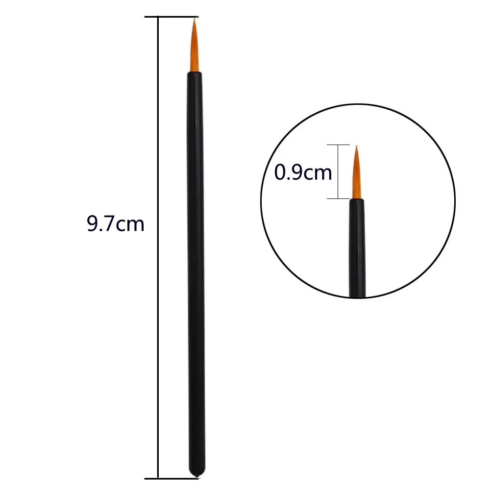 50 τμχ Πινέλο Nail Art μιας χρήσης Eyeliner Eyeline Εργαλεία Μακιγιάζ Μανικιούρ Ζωγραφική Στυλό Beauty Tool Βούρτσες με τζελ νυχιών