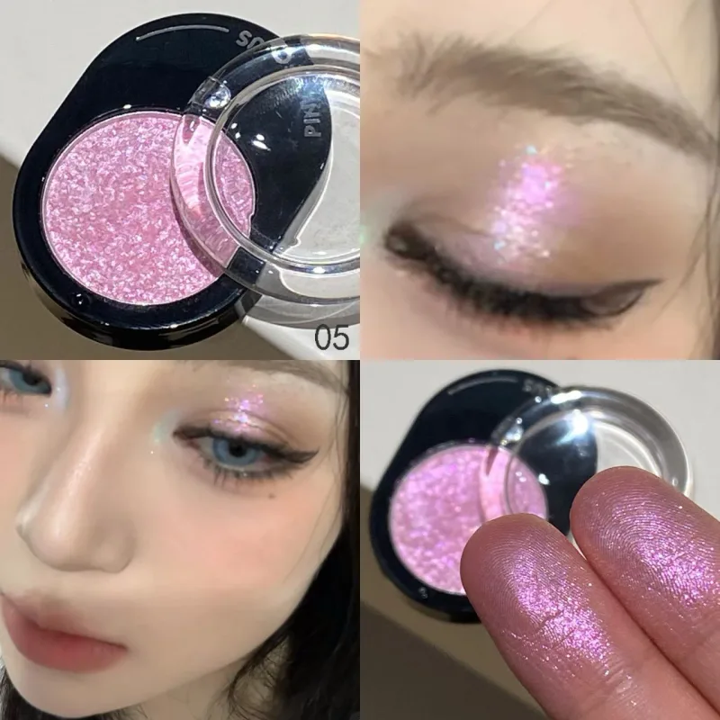 Καλλυντικά 12 χρωμάτων Diamond Shining Eyeshadow Cosmetics Μεγάλης διάρκειας Μεταξένια Εύκολη Χρωματισμός Παλέτα μακιγιάζ με σκιές ματιών φωτεινή μαργαριτάρι