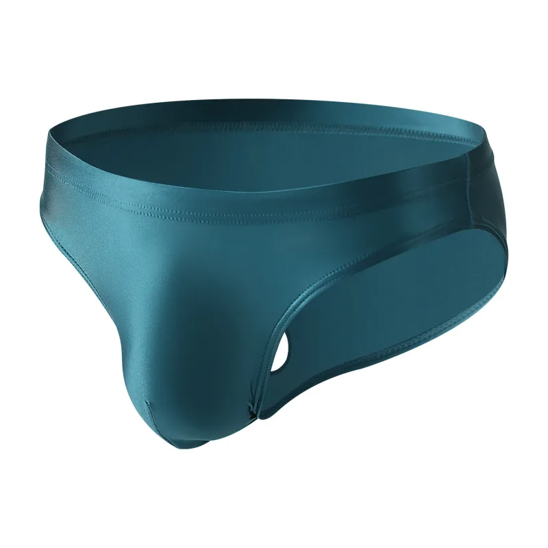 3pcs Men's Ice Silk Briefs Underwear U Pouch Low Waist Ropa Interior Hombre Bikini Mens Slips Cuecas Sissy Panties for Male