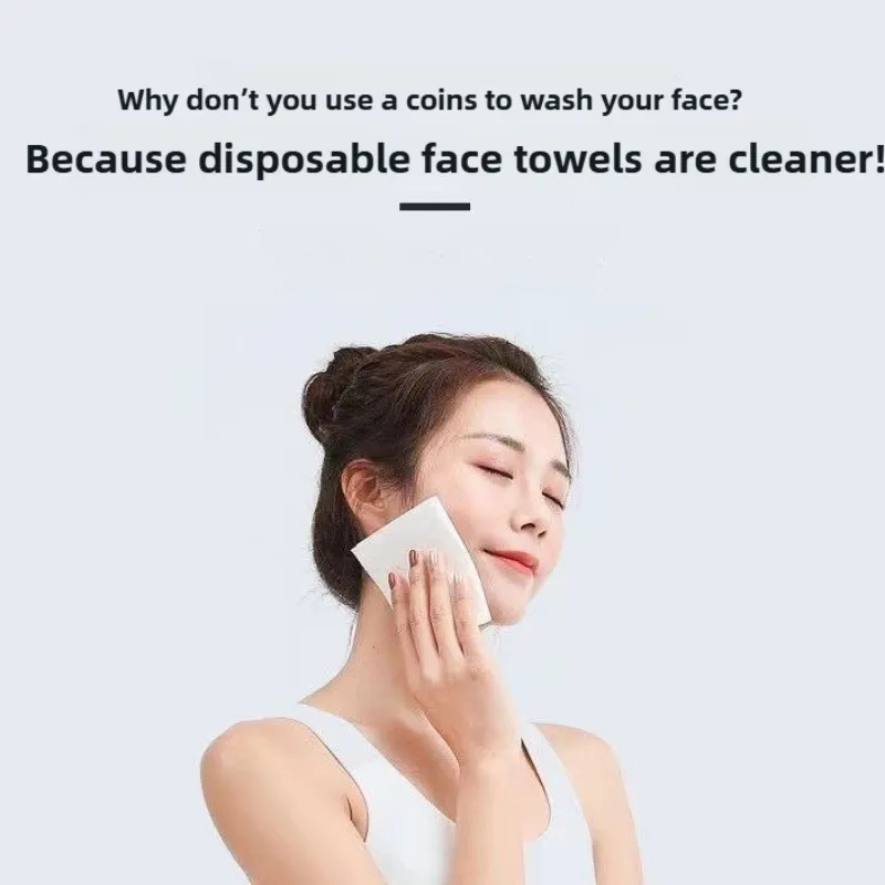 Reusable thickened face towel Isang pack ng 50/100 piraso bawat pack Travel cleanser wet dry makeup remover cotton soft fabric tool