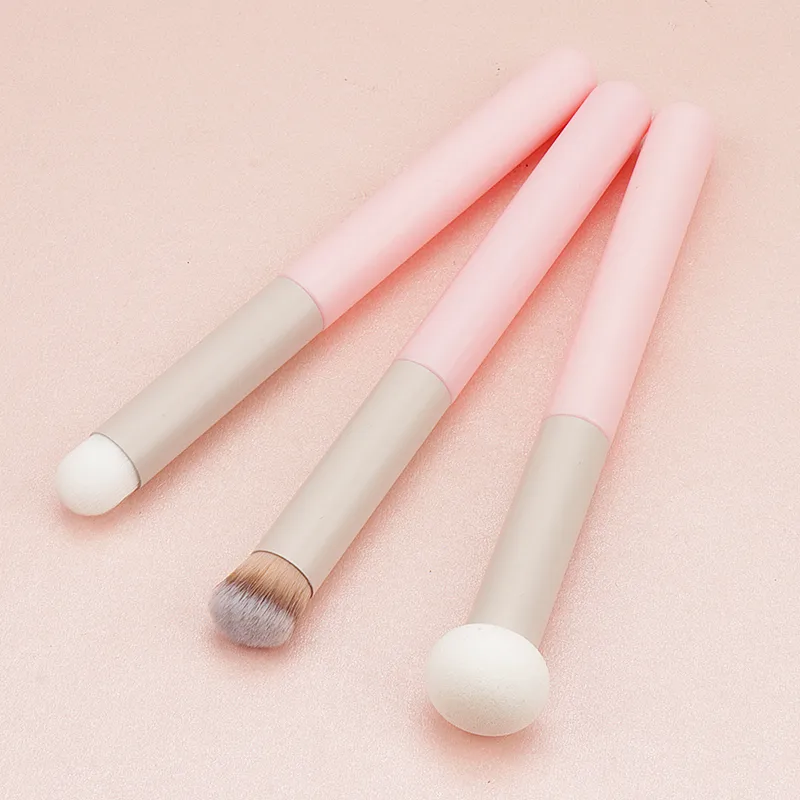 1 Buah Kuas Rias Lembut Spons Concealer Kuas Lipstik Bibir Bedak Basah Kering Menggunakan Alat Kosmetik Kontur Foundation