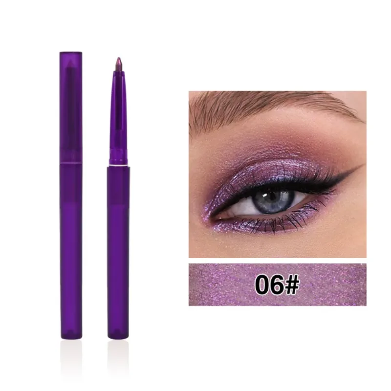 Shiny Chameleon Metallic Blue Eyeliner Gel Pen Eyeshadow Multicolor Eye Liner Pearlescent Polarized Glitter Eye Pigment Cosmetic