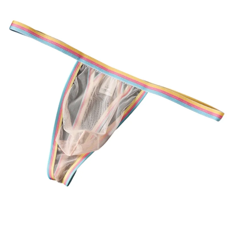 Men's Ultra-thin Mesh Briefs Underpants Man Sexy Underwear Breathable Ropa Interior Hombre Slips Quick Dry Bikinis Sissy Panties