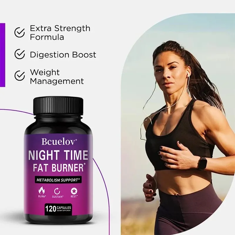 Nighttime Fat Burner - Carb Blocker Para Tumulong sa Cleansing Weight Management Pagpapanatili ng Energy Levels at Digestive Health