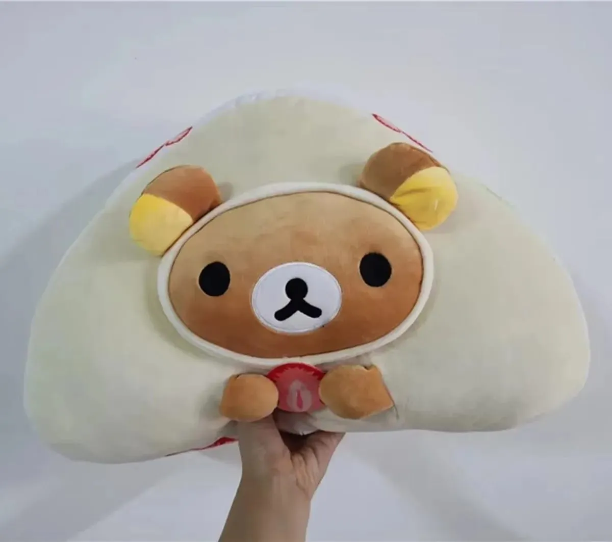 Χαριτωμένο Rilakkuma Fruit Sandwich Bear Big βελούδινα βελούδινα γεμιστά ζώα Μαξιλάρι μαξιλάρι παιχνίδι κούκλα 40cm Παιδικά δώρα