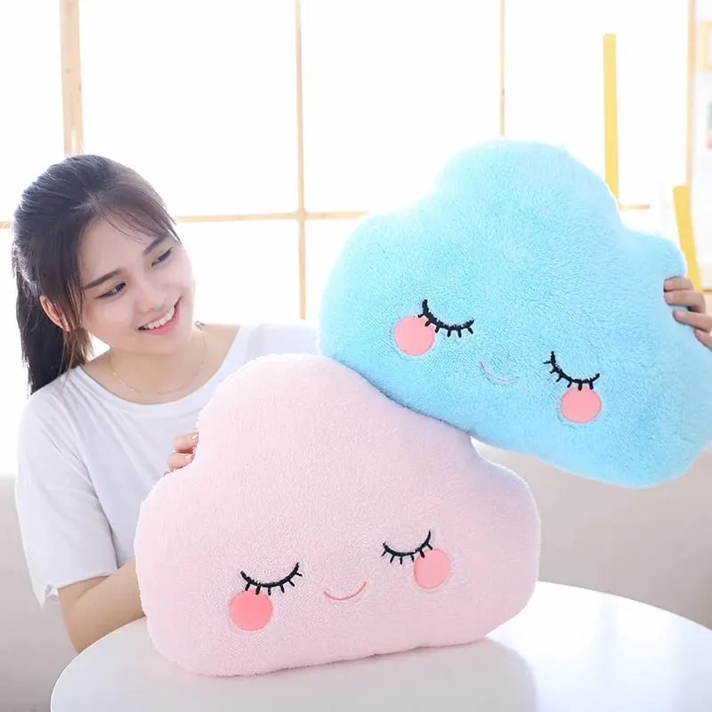 Fantastic Star Cloud Moon Rainbow Plush Pillow Stuffed Sky Natural Cushion Yellow Pink Blue Shy Emotion Plushie Decoration Gift