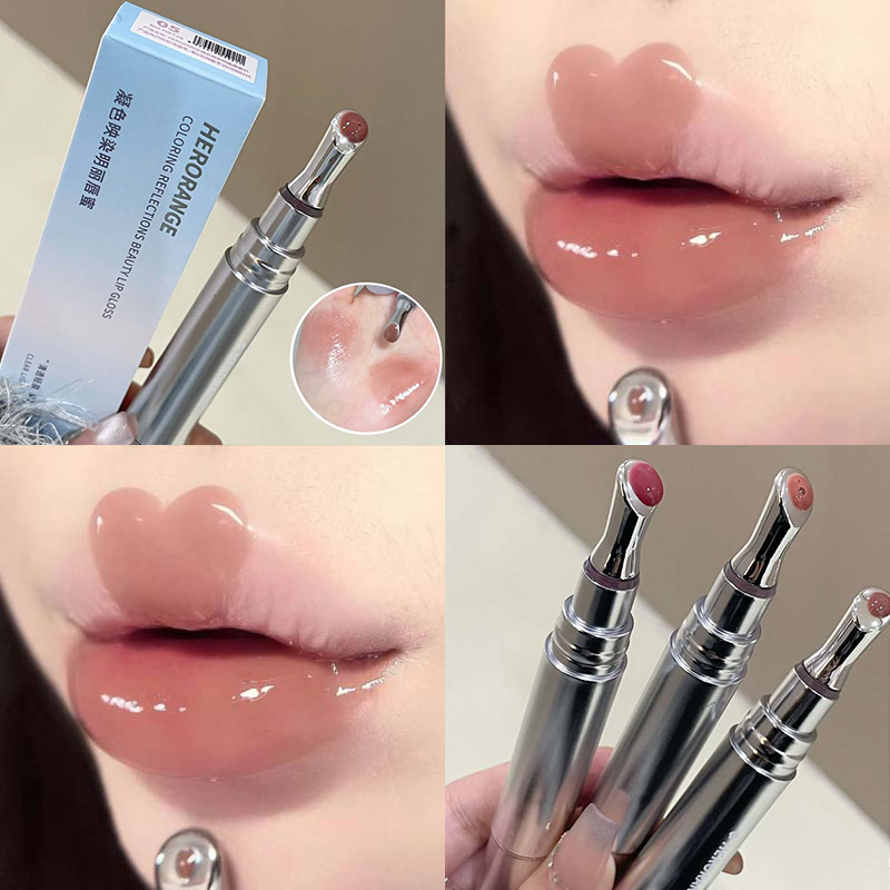 Mirror Watery Essence Lip Gloss עמיד לאורך זמן לא דביק שפתון נוזלי שופע ג'לי Lip Glaze איפור גוון לחות לשפתיים