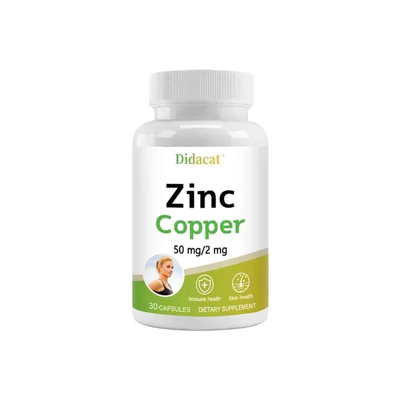 Zinc + Copper Capsules - Suportahan ang Malusog na Balat at Immune System na Palakihin ang Vitality Skin Care
