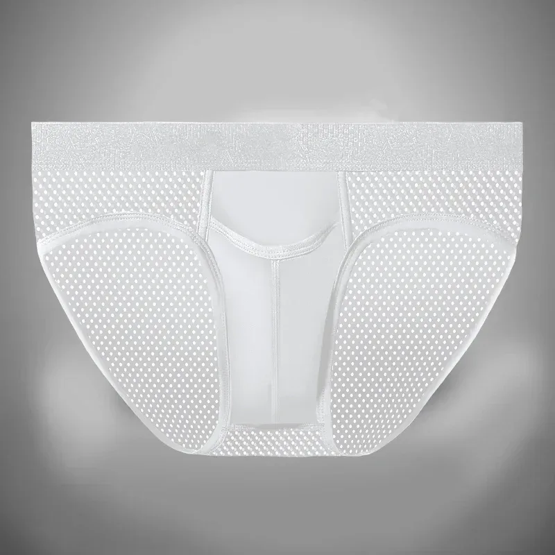 Bullet Separation Panties Men's Sexy U-Convex Briefs Vein Ice Silk Scrotal Rim Sperm Cord Shorts Varicose Heads