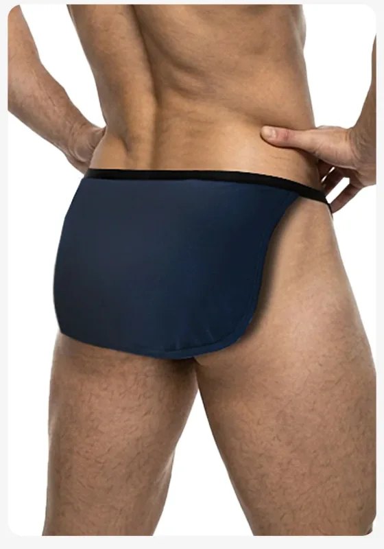 3PCS Men's Japanese Style Fundoshi Cotton Underwear, Breathable Comfort Sports Thong for Men, No Pouch, Sexy Loincloth Private