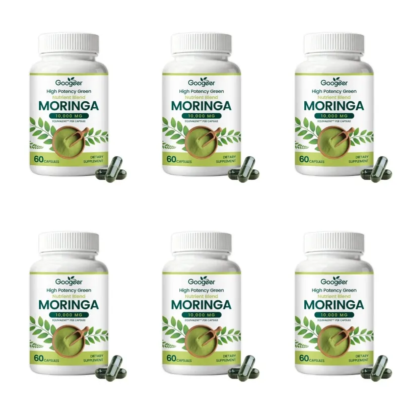 Premium Moringa Supplement with Natural Leaf Extract Herbal Nutrition Formula for Daily Wellness Support 60 Capsules