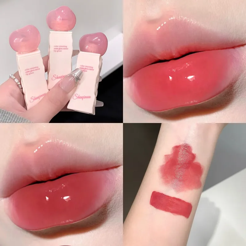 Clear Moisturizing Mirror Water Liquid Lipstick Lasting Hydrating Pink Lip Gloss Plumping Sexy Lip Tint Makeup Korean Cosmetics