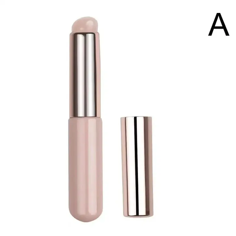 Silicone Lip Brush na May Cover Cap Concealer Brush Tulad ng Mga Tip ng Daliri Q Soft Lipstick Makeup Brushes Round Head Walang Sirang