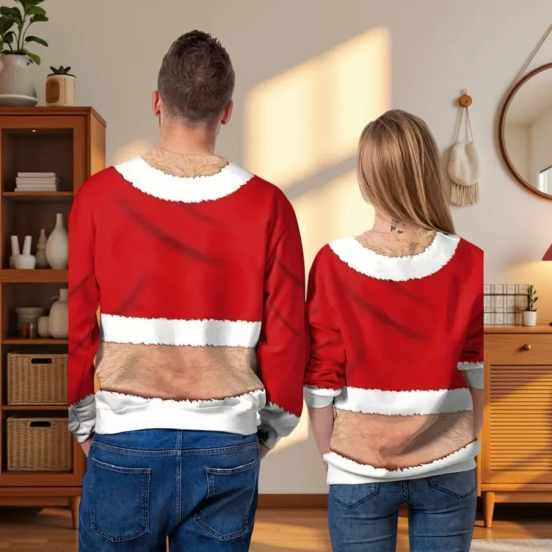 Ngộ nghĩnh Giáng Sinh Áo Len Nam Nữ Chui Đầu Xmas Áo Xấu Xí Đồ Họa Y2k Quần Tây cho Ngày Lễ Đảng Rời Quần Áo Nam