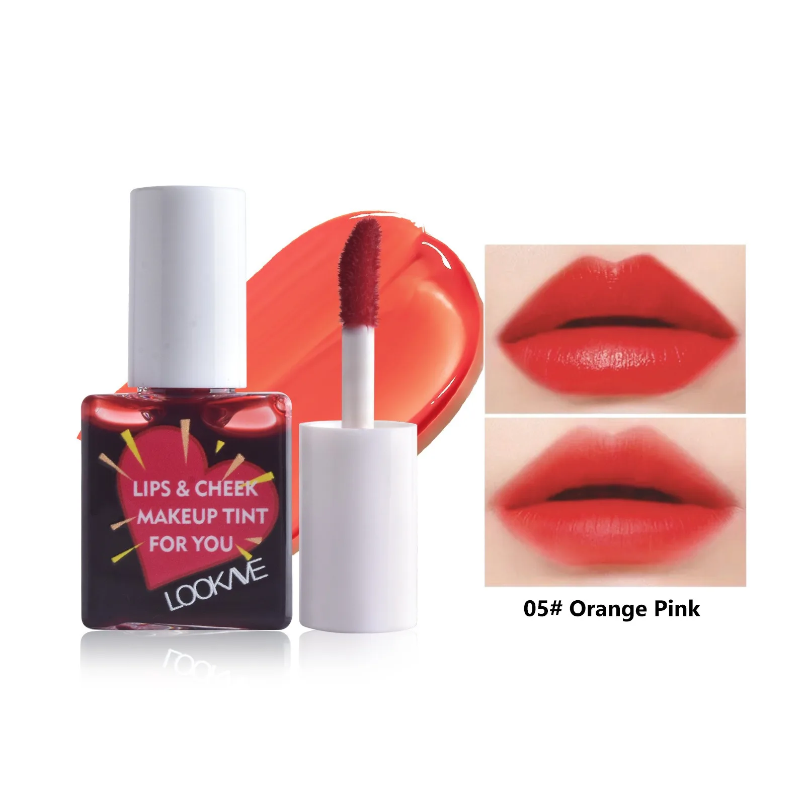 Lip Cheek Water Tint Matte Lip Stain Ενυδατικό Fruit Liquid Lipstick Blush 6 Χρώμα Lip Gloss Αδιάβροχα Καλλυντικά μακράς διαρκείας