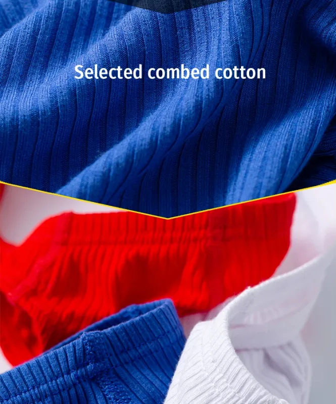 Cotton Men's Big Pouch Thong Panties Men Cotton Sports Running Underwear Comfortable Seamless Male G-string Briefs