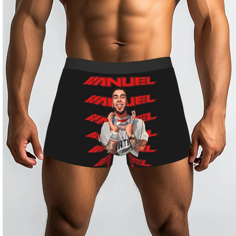 Male Funny A-Anuel AA Underwear Boxer Briefs Stretch Shorts Panties Underpants