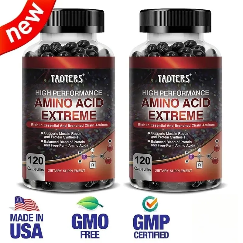Advanced Bodybuilding Amino Acid Capsules- Helps Increase Strength Endurance Protein Synthesis Build Muscle Mass Abs Energy